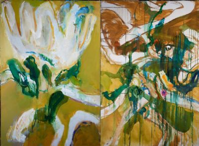 THE LILY, SWEENEY ENTANGLED (DIPTYCH) by Barrie Cooke  at deVeres Auctions