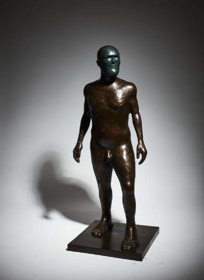WARRIOR BLUE FACE by Anthony Scott sold for €4,200 at deVeres Auctions