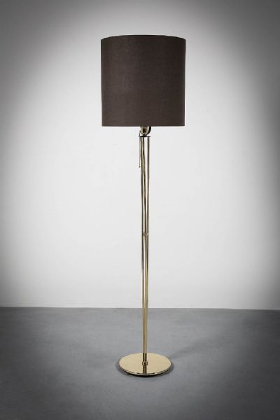 A BRASS STANDARD LAMP at deVeres Auctions