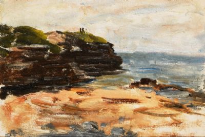 THE INTRINSIC ROCKS, KILKEE, CO CLARE by Nathaniel Hone  at deVeres Auctions
