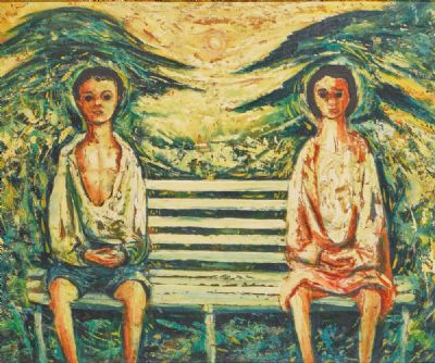 THE BENCH by Daniel O'Neill  at deVeres Auctions