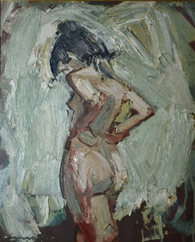 STANDING NUDE by Colin Davidson sold for €5,000 at deVeres Auctions