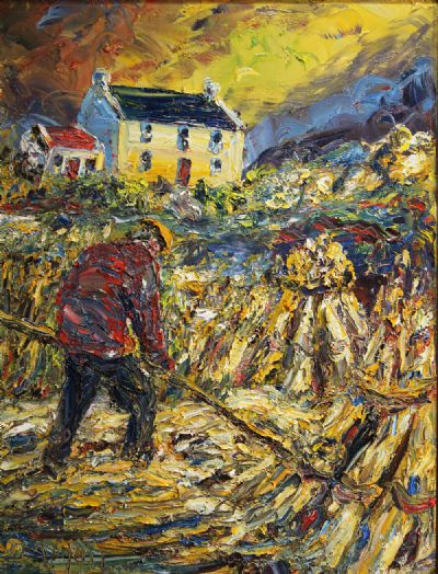 HAYMAKING by Liam O'Neill sold for €5,500 at deVeres Auctions
