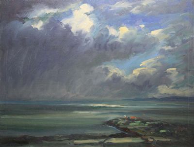 BAILY LIGHTHOUSE, HOWTH by Norman Teeling  at deVeres Auctions
