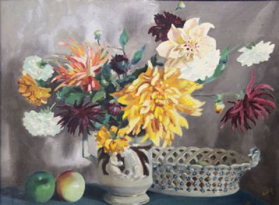 A STILL LIFE FLORAL STUDY by Ellen F. Kelly  at deVeres Auctions