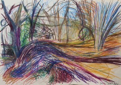 LANDSCAPES, a collection of five drawings by Marc Reilly sold for €750 at deVeres Auctions