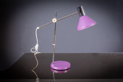 A METAL DESK LAMP by JAN HOOGERVORST  at deVeres Auctions