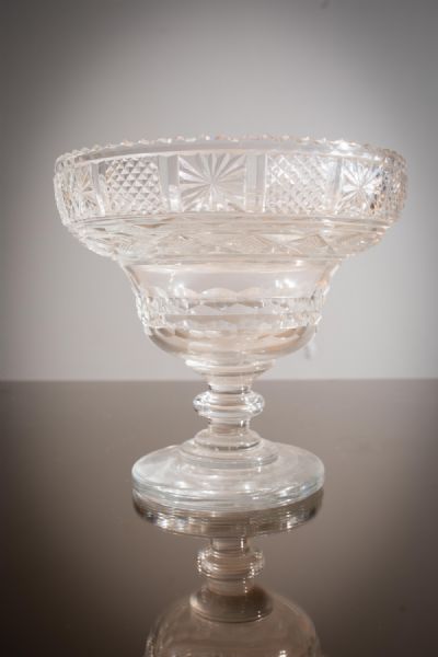 A LARGE CUT GLASS BOWL at deVeres Auctions