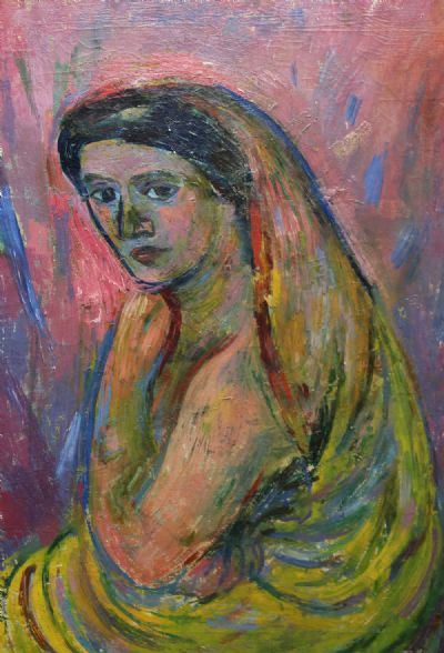 PORTRAIT OF A GIRL by Stella Steyn  at deVeres Auctions