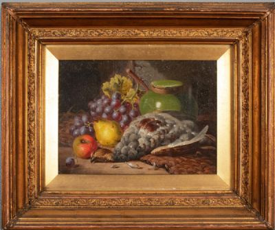 STILL LIFES WITH GAME (A PAIR) by Charles B. Thomas sold for €400 at deVeres Auctions
