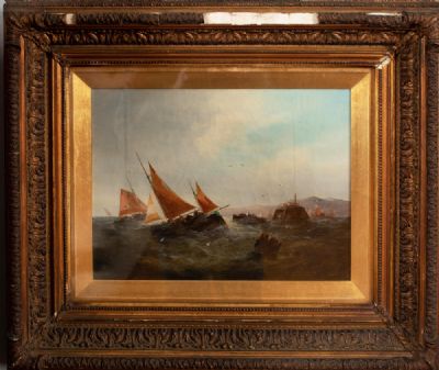 SHIPS AT SEA, A PAIR by J Buxton Knight sold for €260 at deVeres Auctions