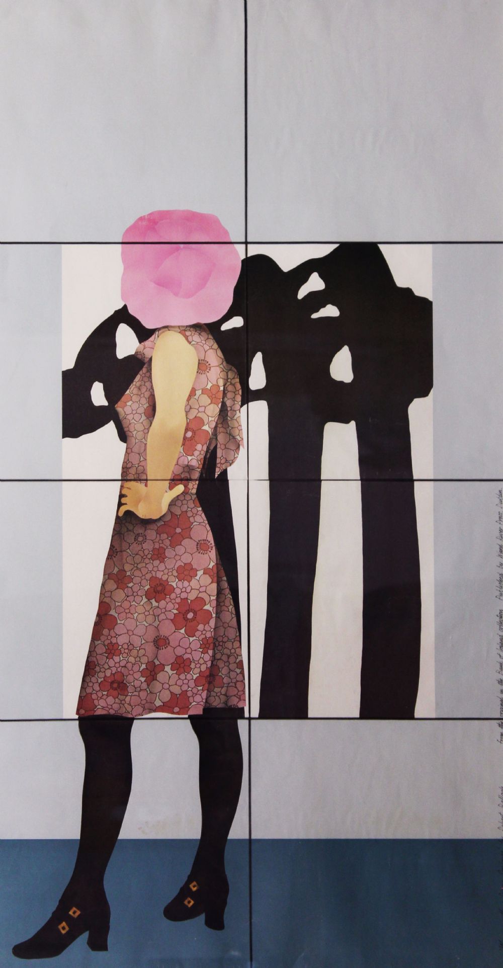 WOMAN WITH A PIERRE SOULAGES by Robert Ballagh  at deVeres Auctions