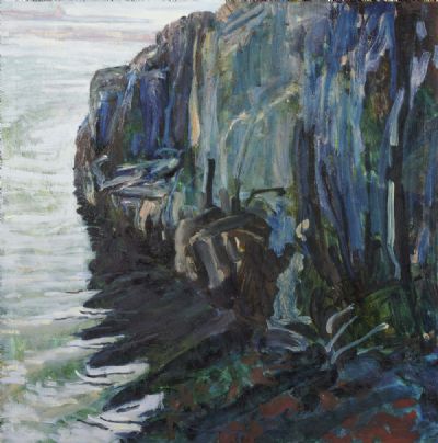 CLIFFS AND SEA, 1993 by Jill Dennis  at deVeres Auctions