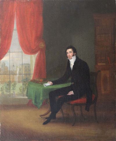 PORTRAIT OF A GENTLEMAN by Maria Spilsbury Taylor sold for €4,800 at deVeres Auctions