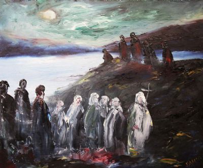 PILGRIMS by Edward Augustine McGuire sold for €550 at deVeres Auctions