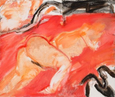SMALL RED NUDE by Barrie Cooke  at deVeres Auctions