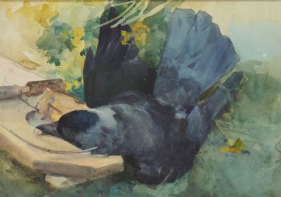 BLACKBIRD IN A TRAP by Mildred Anne Butler  at deVeres Auctions