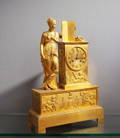 AN ORMOLU MANTEL CLOCK, 19th CENTURY at deVeres Auctions