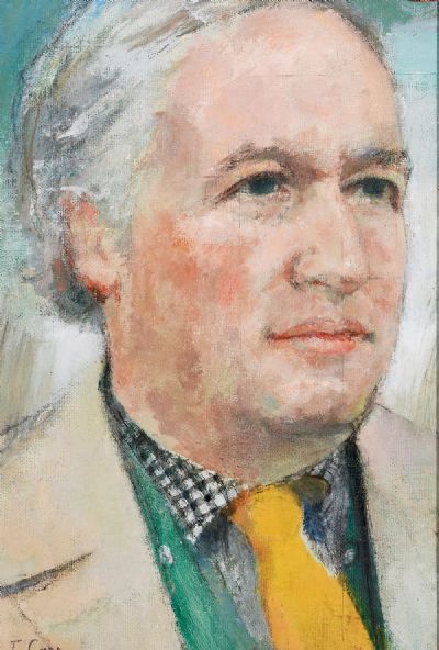 PORTRAIT OF TERENCE FLANAGAN by Tom Carr  at deVeres Auctions