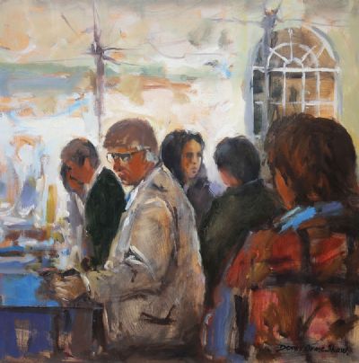 STREET MARKET, CARWAYS SQUARE, NEWTOWNARDS by Dennis Orme Shaw  at deVeres Auctions