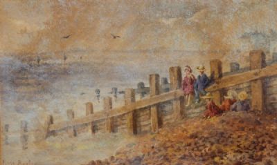 CHILDREN ON THE SHORE by Rose Barton  at deVeres Auctions