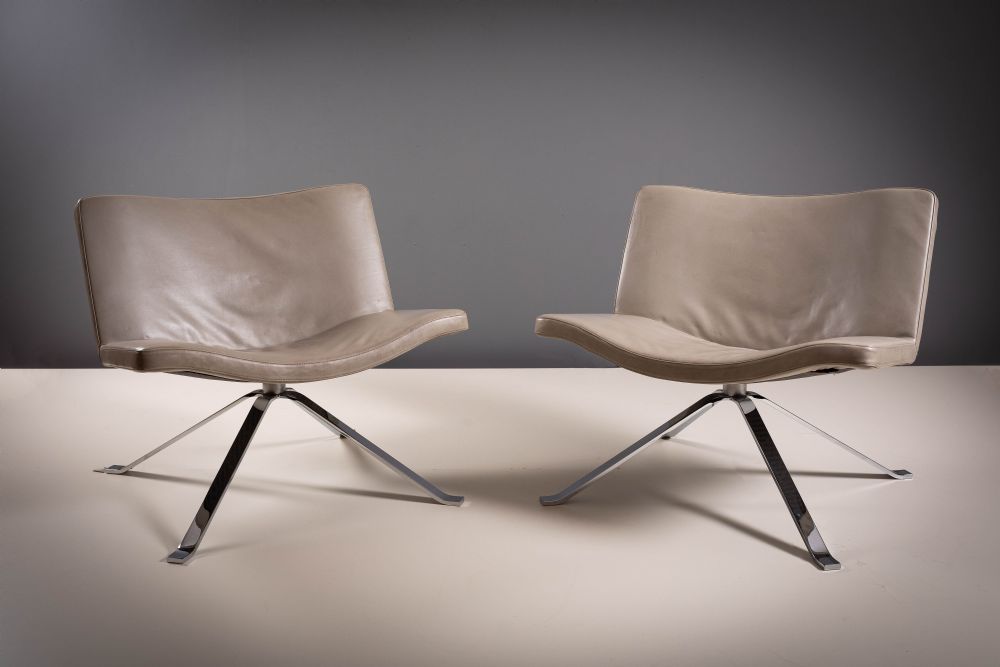Lot 103 - A PAIR OF WAVE CHAIRS, by PETER MALY FOR TONON ITALIA,