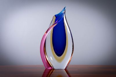 A SOMERSO GLASS STUDIO VASE, by SILVANO SIGNORETTO  at deVeres Auctions