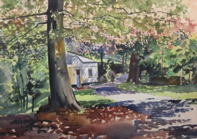 LIGHT THROUGH THE TREES by John Skelton  at deVeres Auctions