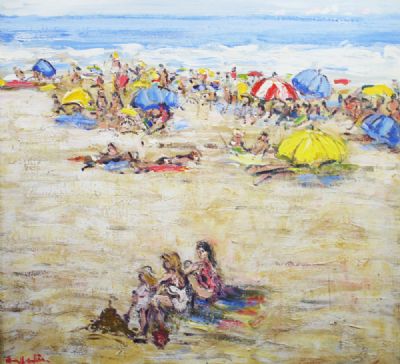BEACH DAY by Marie Carroll  at deVeres Auctions