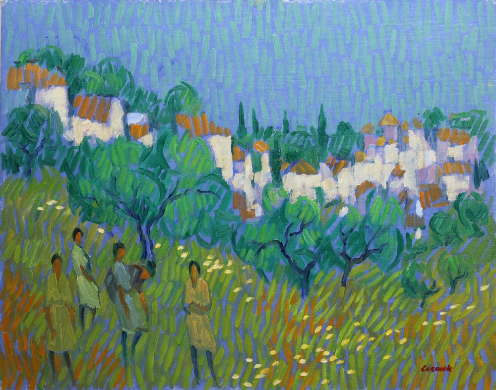 Lot 172 - EXPLORING THE HILLS AT NERJA by Desmond Carrick