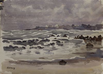 WINTER SEAS, IRELAND by Desmond Carrick  at deVeres Auctions