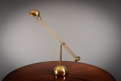 A BRASS DESK LAMP, 1970's at deVeres Auctions