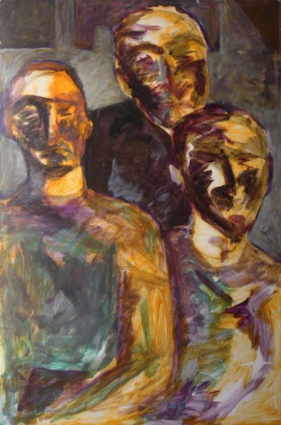 THREE FIGURES by Oisin Breathnach  at deVeres Auctions