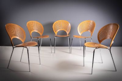 A SET OF FIVE '3298 TRINIDAD' CHAIRS, by FREDERICIA  at deVeres Auctions