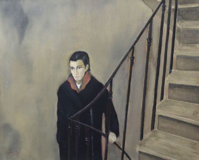 DOINA CLIMBING THE STAIRS by Reginald Gray  at deVeres Auctions