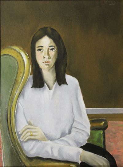 GIRL IN A CHAIR by Reginald Gray  at deVeres Auctions
