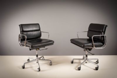 A PAIR OF EA219 HIGH BACK OFFICE CHAIRS, by CHARLES AND RAY EAMES  at deVeres Auctions