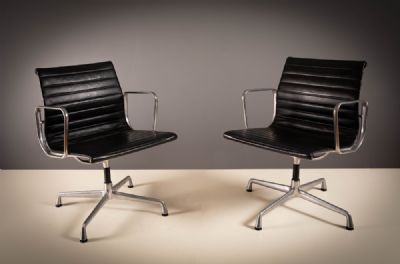 A PAIR OF EA108 OFFICE CHAIRS, by CHARLES AND RAY EAMES  at deVeres Auctions