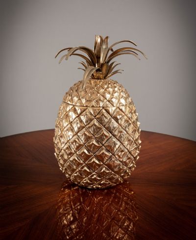 A LARGE CHAMPAGNE ICE BUCKET IN PINEAPPLE FORM at deVeres Auctions