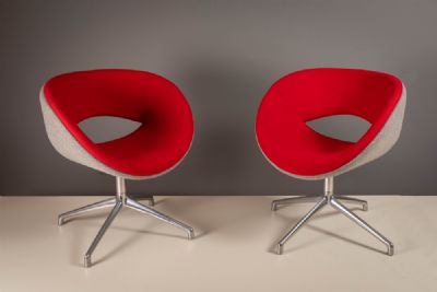 A PAIR OF HAPPY CHAIRS, by BOSS DESIGN,  at deVeres Auctions