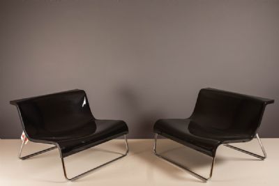 A PAIR OF FORM CHAIRS, by PIERO LISSONI, FOR KARTELL, ITALIAN,  at deVeres Auctions