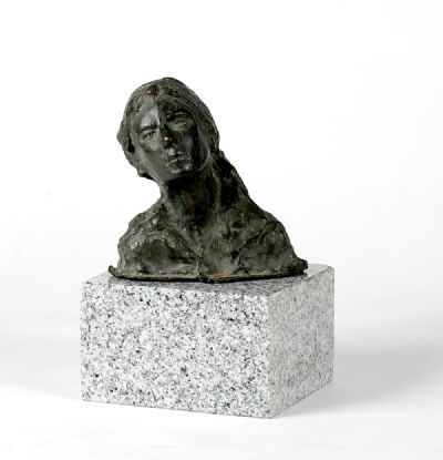 HEAD OF A GIRL by Jerome Connor sold for €2,000 at deVeres Auctions