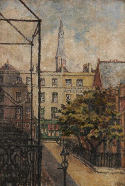 NORFOLK SQUARE, LONDON by Mainie Jellett  at deVeres Auctions