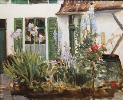 VERY EARLY MORNING SKETCH IN MY GARDEN, MONTREUIL by William Crampton Gore  at deVeres Auctions