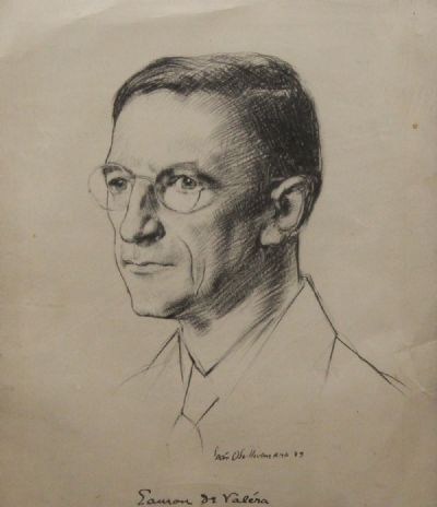 EAMON DE VALERA by Sean O'Sullivan sold for €120 at deVeres Auctions