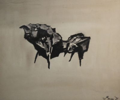 THE LOVE BULL by John Behan  at deVeres Auctions