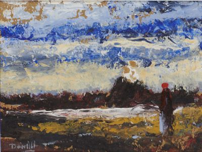 FIGURE IN A LANDSCAPE by Daniel O'Neill  at deVeres Auctions