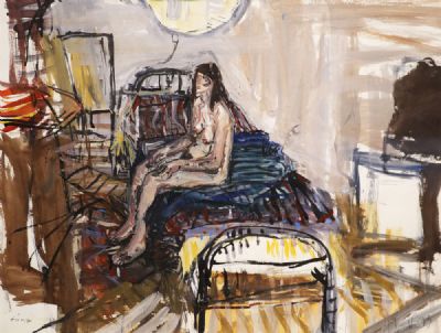 B. C. ON IRON BED by Nick Miller sold for €800 at deVeres Auctions