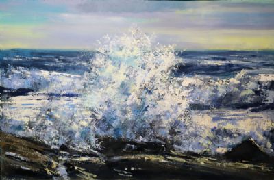 CRASHING WAVE DOOLIN by Henry Morgan sold for €850 at deVeres Auctions