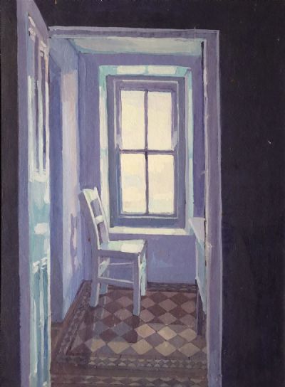 BEDROOM AT GARAFIN, JULY 1985 by Hector McDonnell  at deVeres Auctions